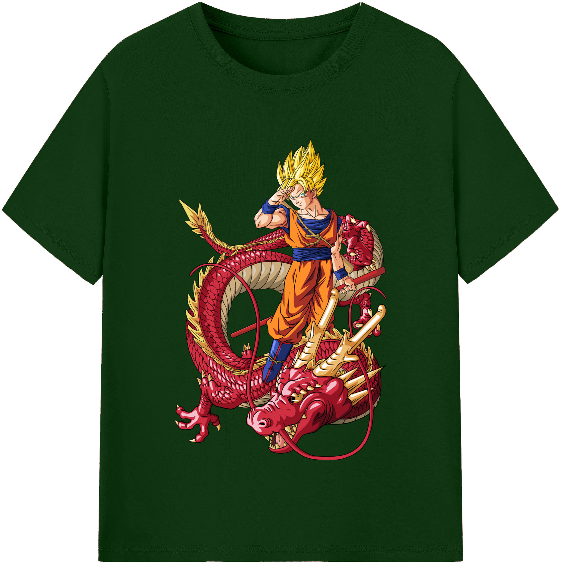 （画像用） ドラゴンボール 孫悟空（そん ごくう）Son Goku カカロット DRAGON BALL Kakarotto 綿100％半袖Tシャツ（フロントプリント）
